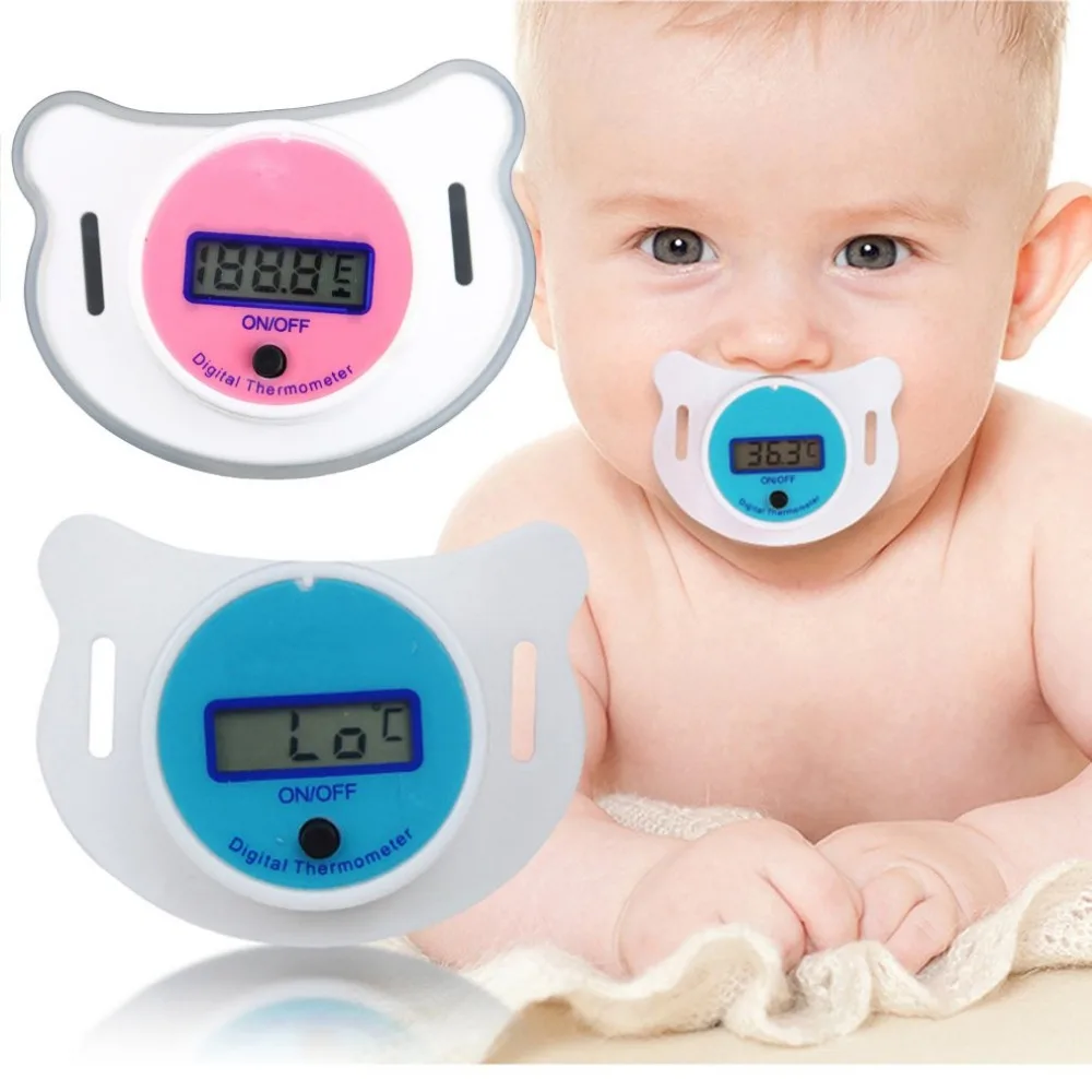 

Infants Baby Practical Clack Digital Temperature Pacifier LCD Nipple Kitchen Thermometer Mouth Alarm Gadgets