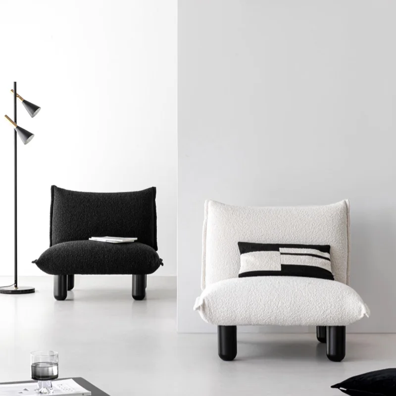 Стулья в скандинавском стиле черно-белые бархатные пушистые чехлы милый патио