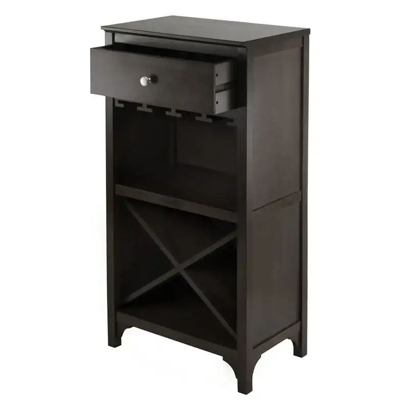 

Ancona Modular Wine Cabinet, X-Shelf, Espresso