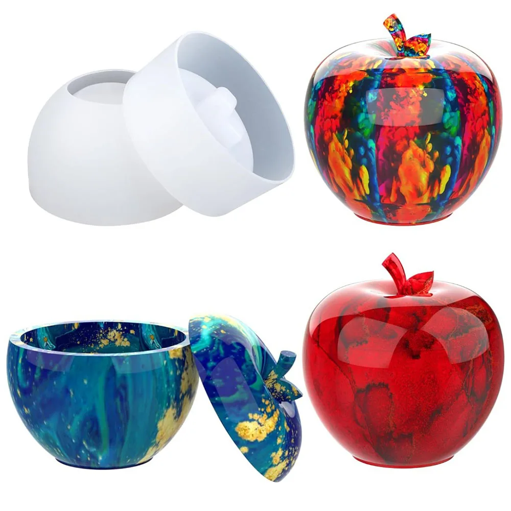 Силиконовая форма в виде банки с крышкой для изготовления украшений из гипсового