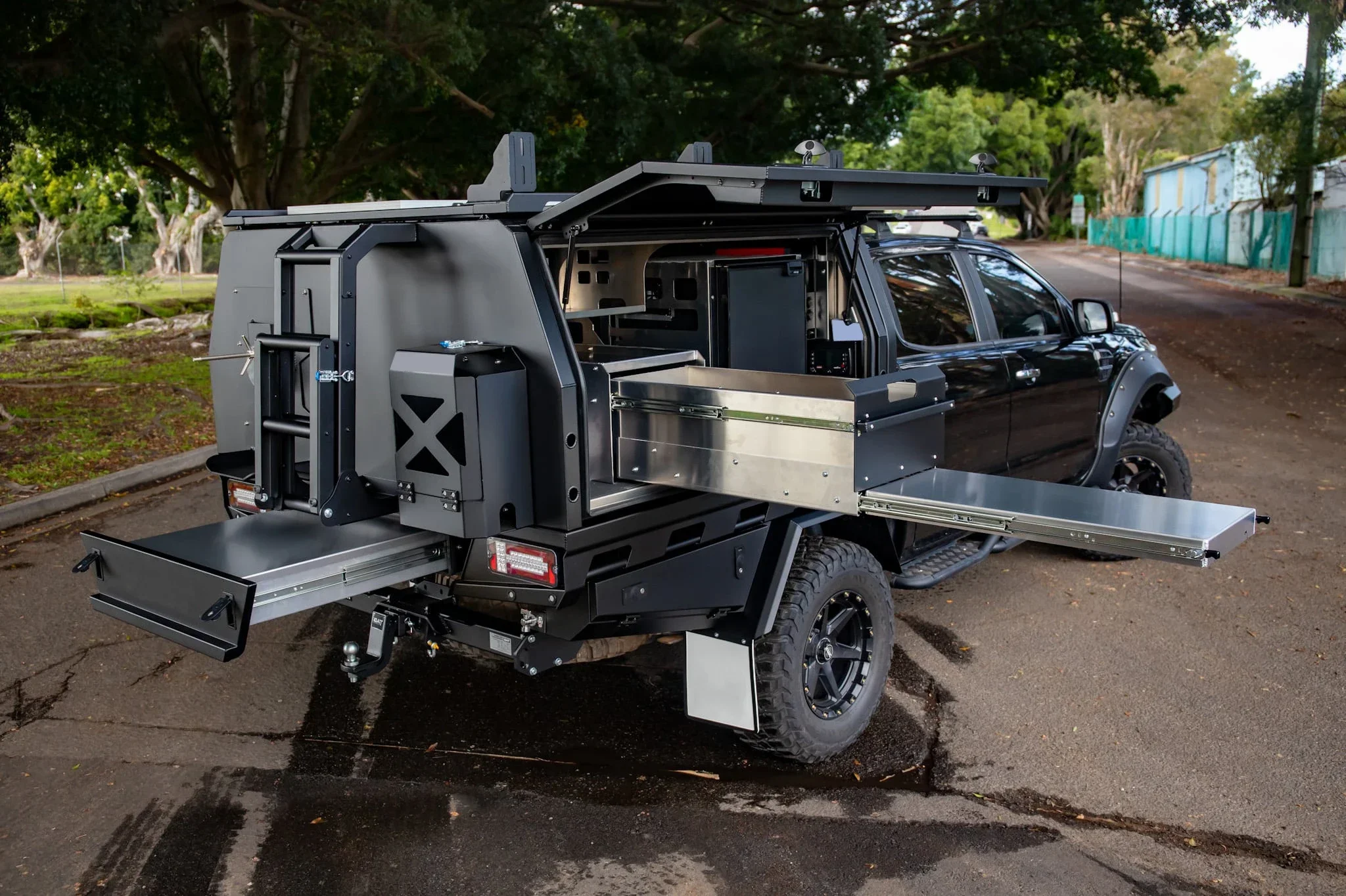 Алюминиевый Грузовик Ute Canopy с двойной кабиной алюминиевый ящик для инструментов