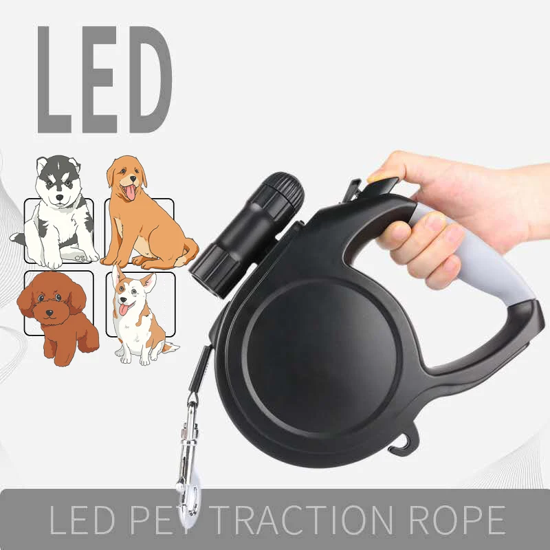 

8M 50KG Dog Leash for Medium Big Dogs Retractable Dog Leash Automatic Flexible Puppy Cat Traction Rope Belt Pet Products