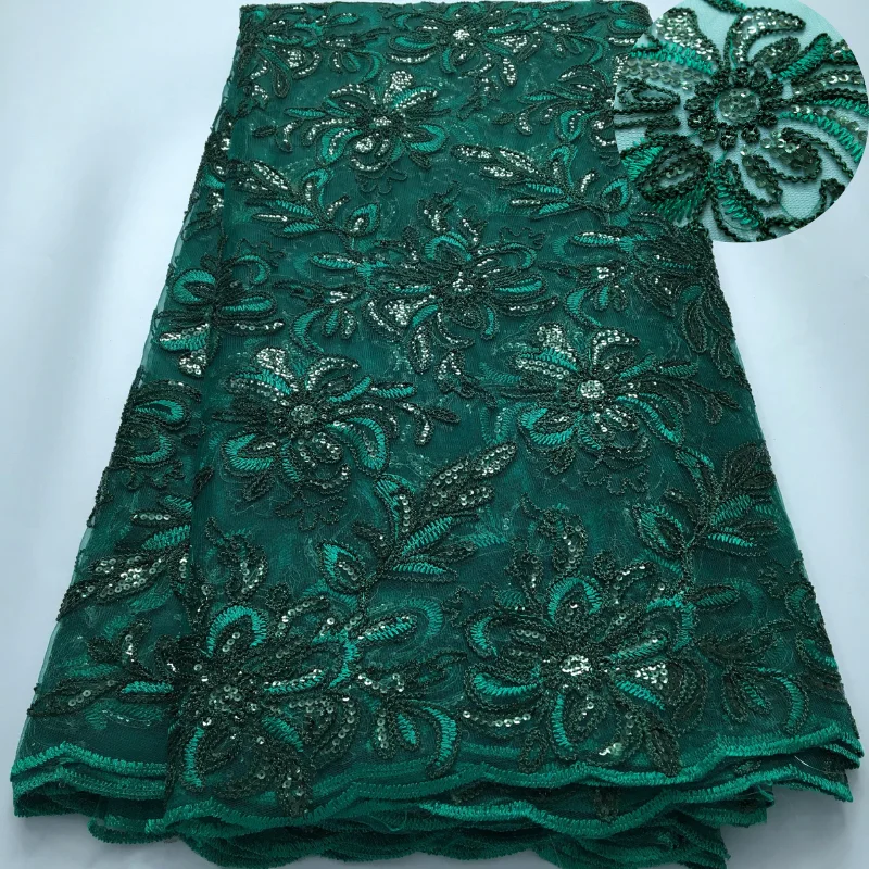 Женское платье с блестками и вышивкой французское кружевное модель A3948 2024