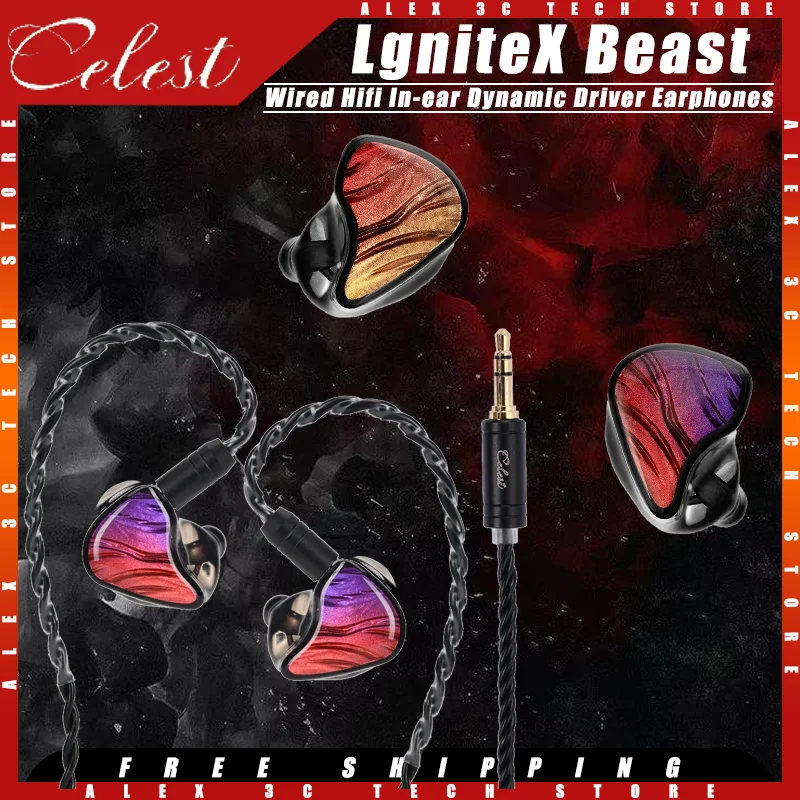 Наушники-вкладыши Kinera Celest LgniteX Beast проводные Hi-Fi наушники-вкладыши с динамическим