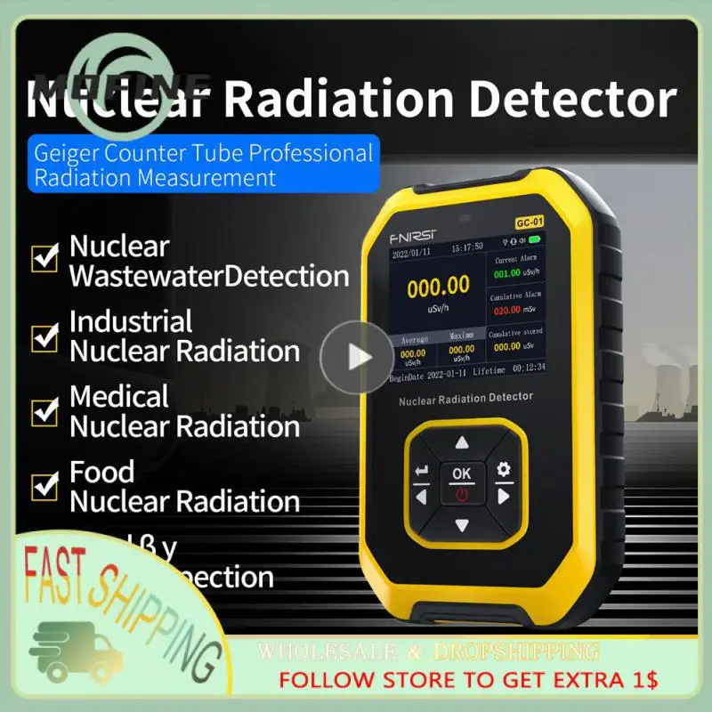 

New Higher-precision Geiger Counter Dosimeter Personal Radioactivity Tester Tools X-ray γ-ray β-ray Nuclear Radiation Detector