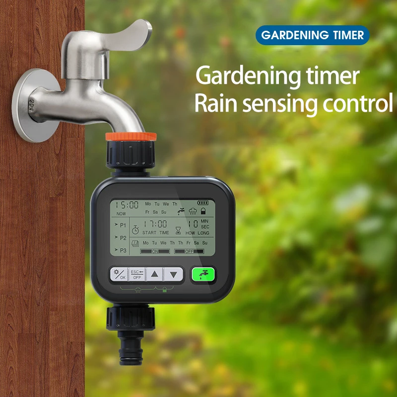 Garden Automatic Watering Timer Irrigation Controller Large Screen Digital Programmable Faucet Watering Irrigation System