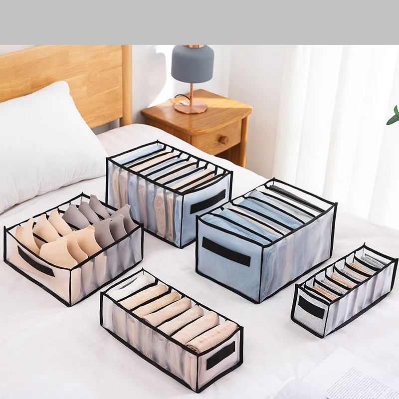 

Closet Clothes Jeans Organizer Drawers Divider Box Underwear Socks Drawer Divider Underpant Storage Organizer Wardrobe Organizer