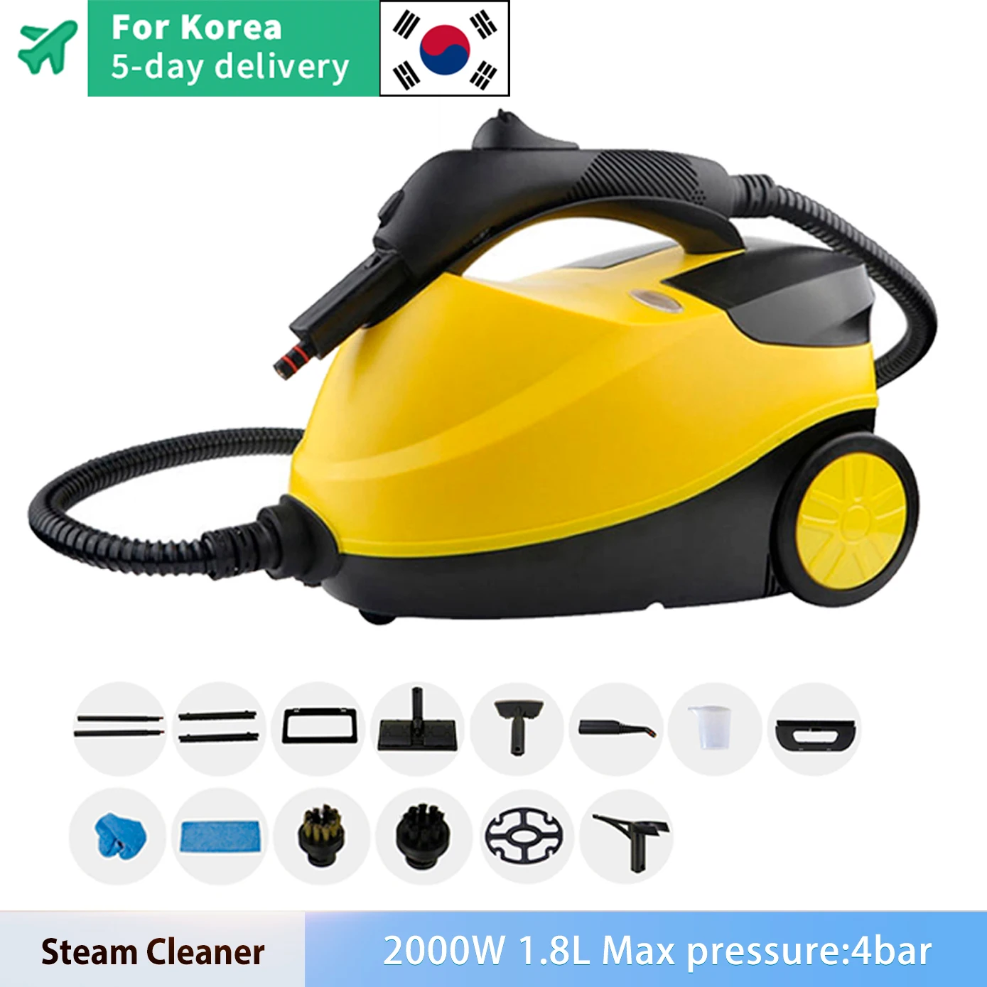 

2000W High Temperature High Pressure Electric Steam Cleaner Sterilization Kill Mites Disinfector Home Kitchen Car Steam Cleaner