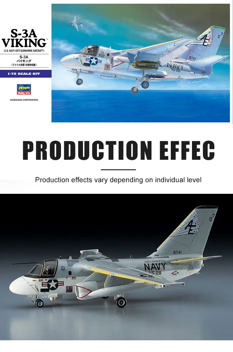 Комплект пластиковой собранной модели Hasegawa 00537 S-3A Противоподводный самолет Viking 172 (art.: 3920cb323fb45) - 3920cb323fb45