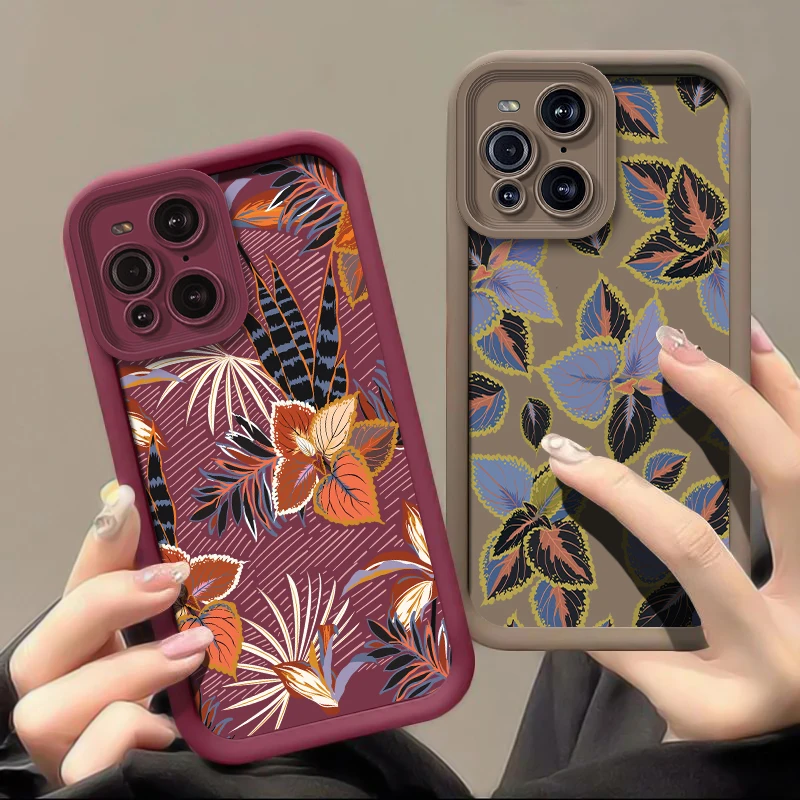 Fashion Bright Flower Case For OPPO F27 F25 F23 F21 F19S F19 F17 Pro Shockproof Silicone Camera Lens Protection Soft Phone Cover
