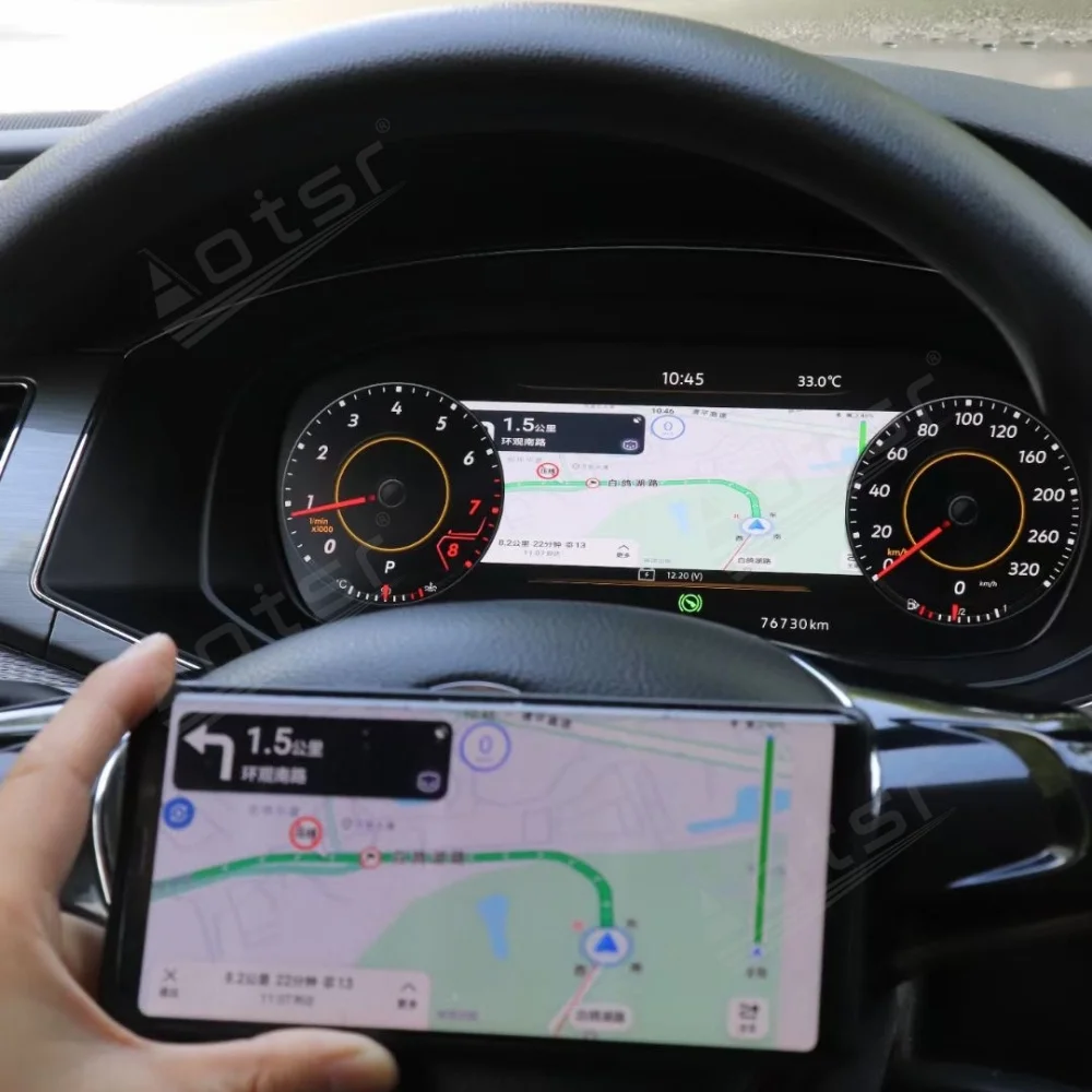 Для Volkswagen Passat B6 B7 B8 вариант 2005-2023 Android автомобильный цифровой кластер ЖК приборная