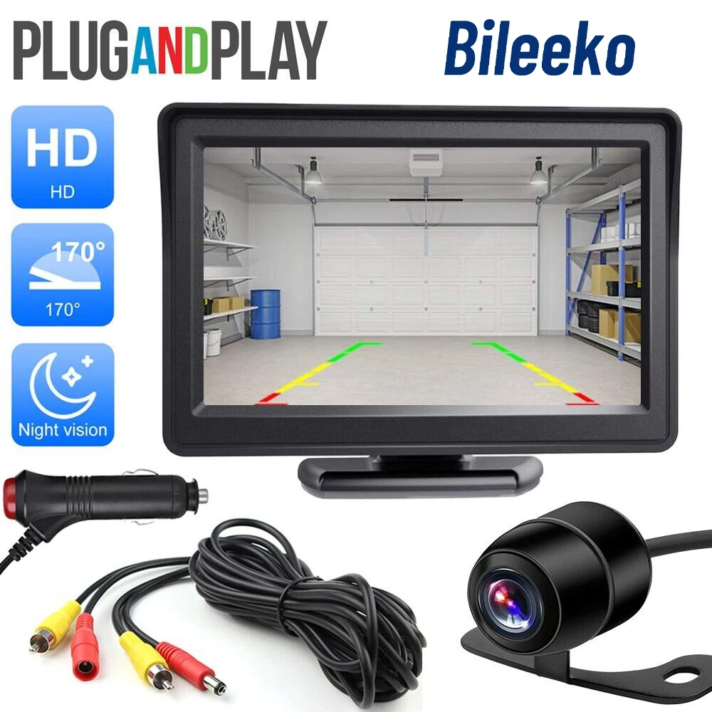 

Камера заднего вида автомобильная, 4,3 дюйма, HD, водостойкая