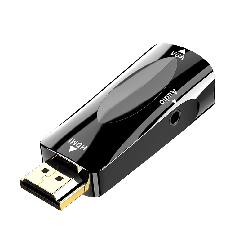 

HDMI-compatible TO VGA Adapter 3.5mm AUDIO Jack HD1080P Suitable For Tablet Laptop PC/ Laptop /DVD/PS3/Xbox360/HD/TV