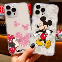 fashion cartoon mickey mouse anime phone case for iphone 11 12 13 pro max 12 13 mini x xr xs 5 6 6s 7 8 plus se 2020 funda cover