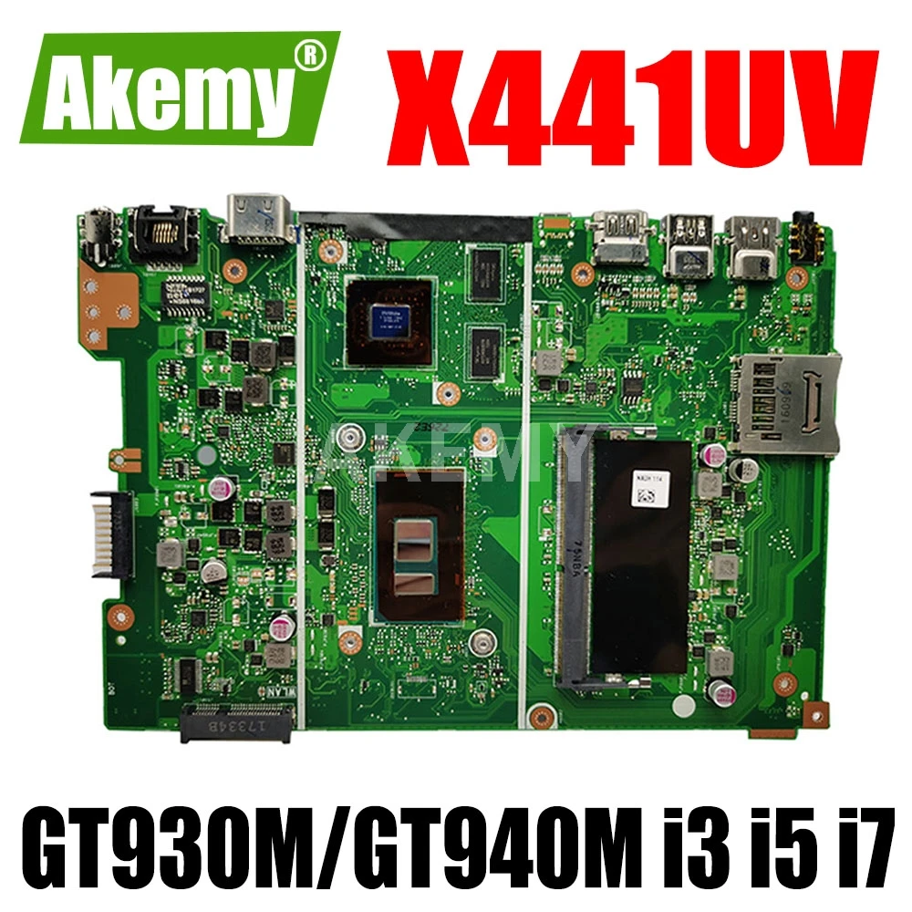 

Материнская плата JIANSU для ASUS X441UV X441UVK X441UR X441URK X441UB, материнская плата для ноутбука с GT930M/GT940M i3 i5 i7 ЦП + 4G/8G ОЗУ