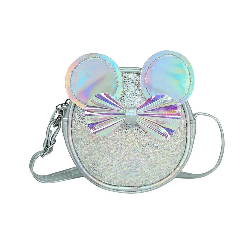 

2022 Children's Messenger Bag Girl Mini Small Bag Fashion Butterfly Shiny Shoulder Bag Princess