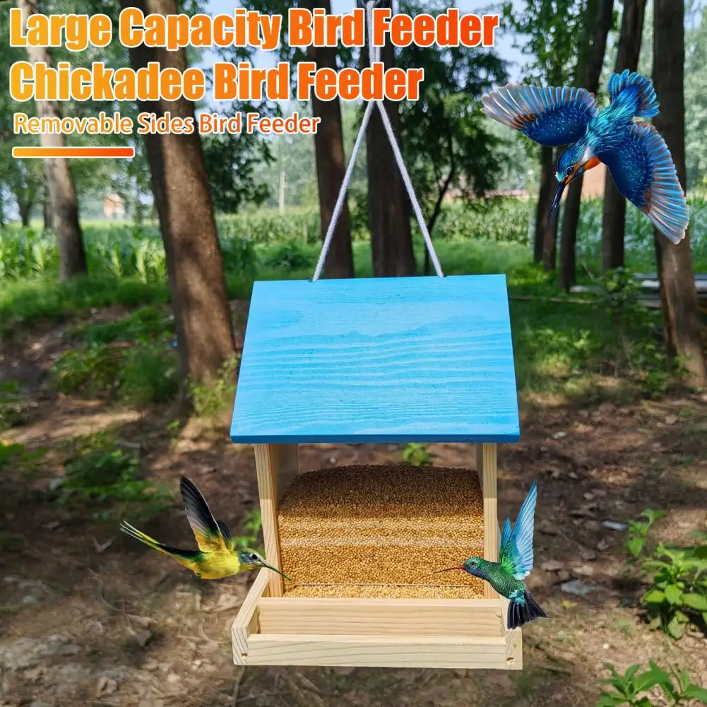 Кормушки для птиц Hopper уличная кормушка диких большая подвесная деревянная