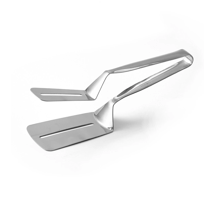 

G92F Multifunctional Stainless Steel Steak Clamps Food Flipping Spatula Tongs Clip