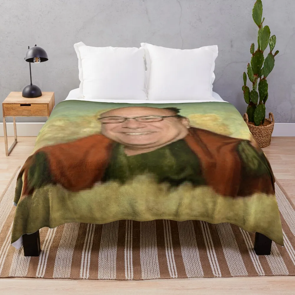 

In devito we trust Throw Blanket extra large blanket fur blankets 3d Blanket