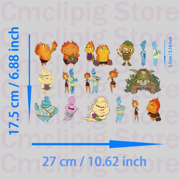 Нашивки для детской одежды из диснеевских фильмов маленькие термонаклейки