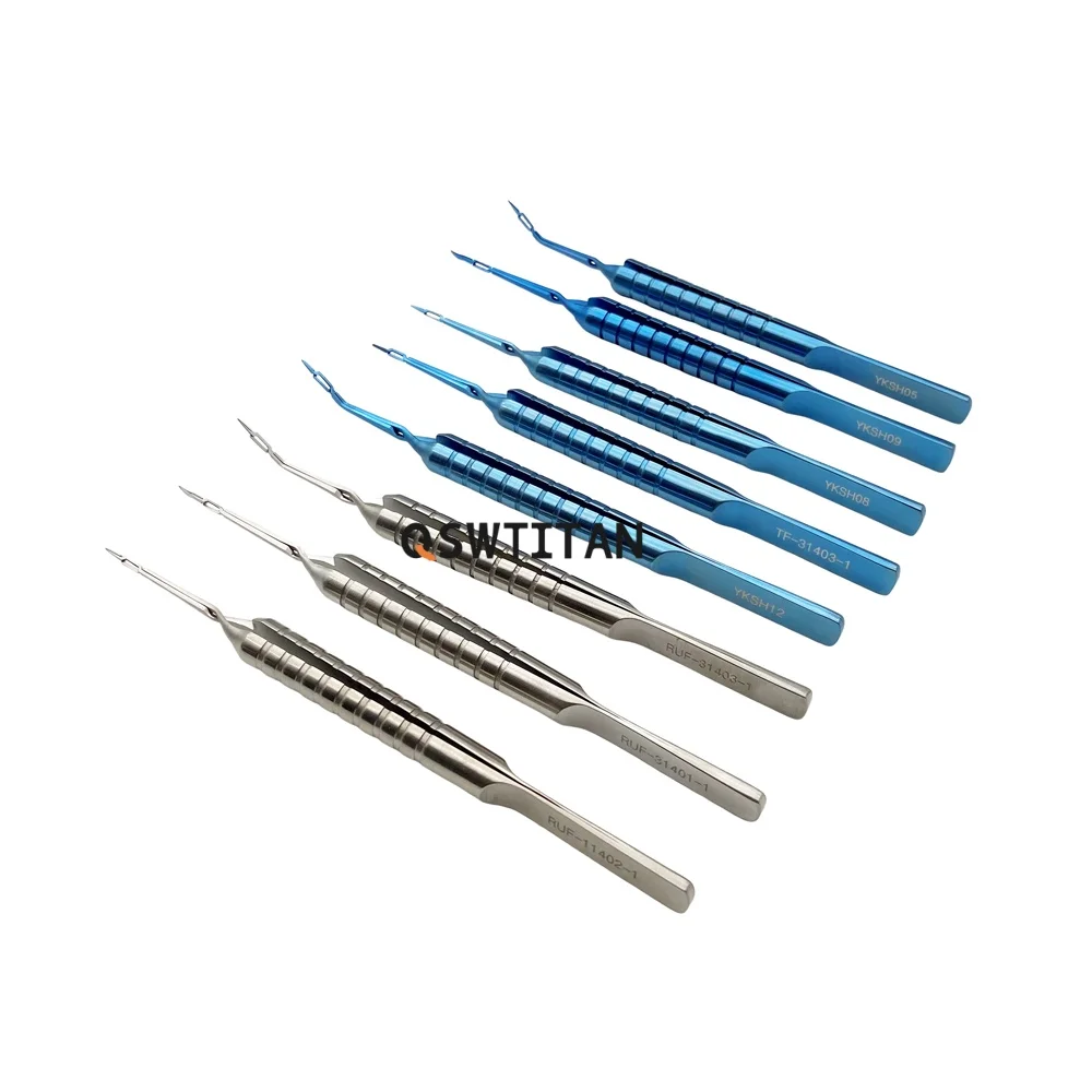 Фото Офтальмологический Akahoshi Phaco Prechopper с круглой ручкой, титановые инструменты для офтальмологической хирургии, автоклавируемые №2