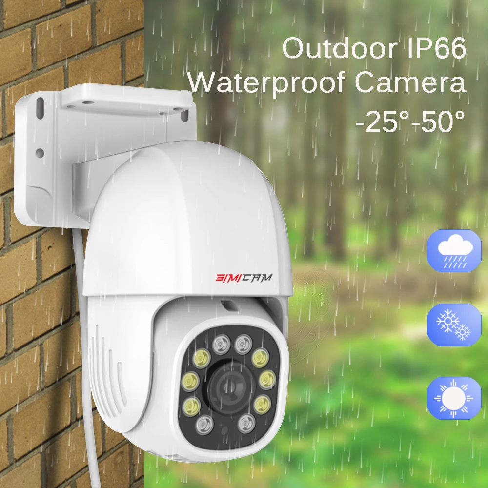 IP-камера с функцией ночного видения датчиком движения и слотом для SD-карты |