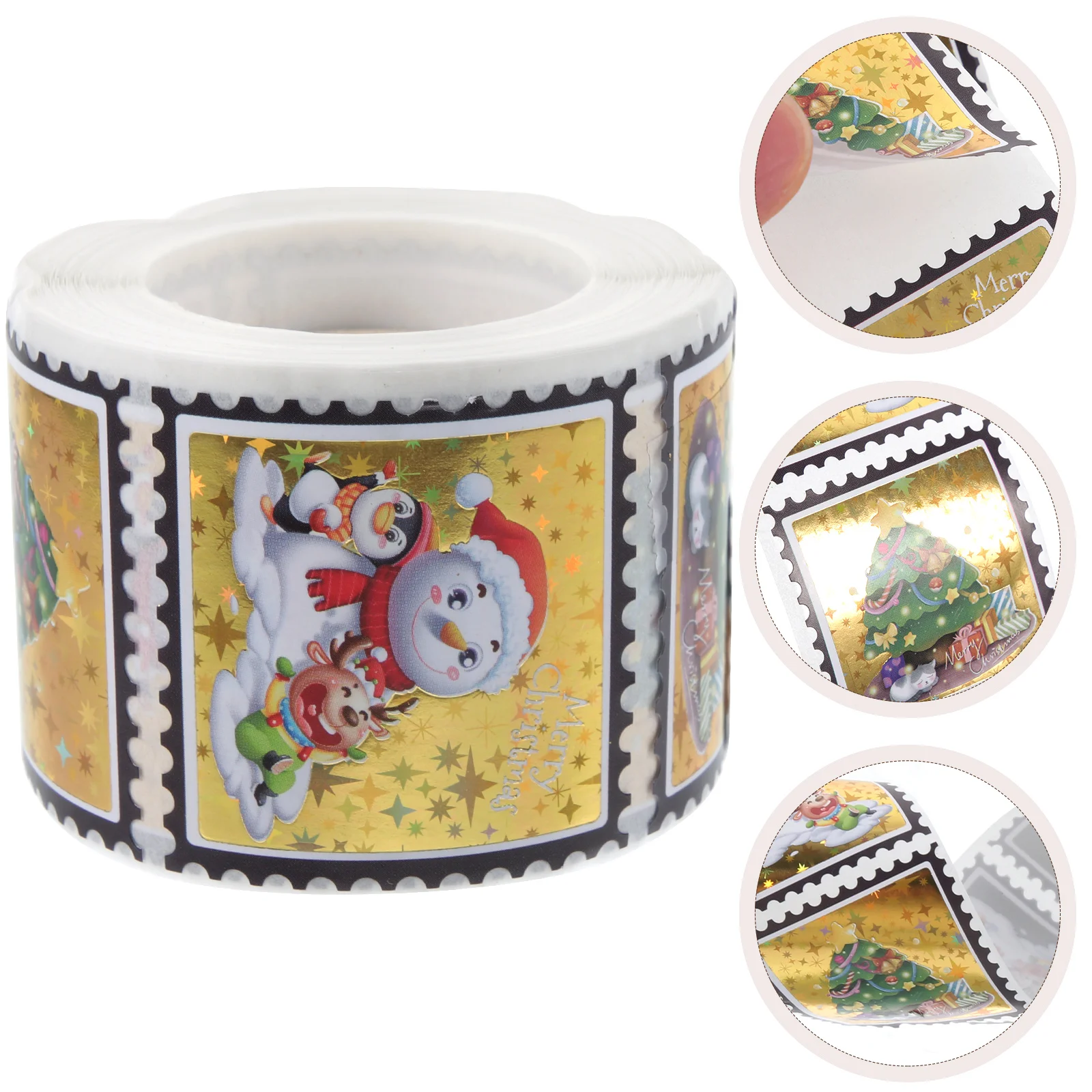 

Letter Stickers Christmas Seal Labels Gift Multi-function Accessory Sealing Copper Plate Packaging Small Notebook