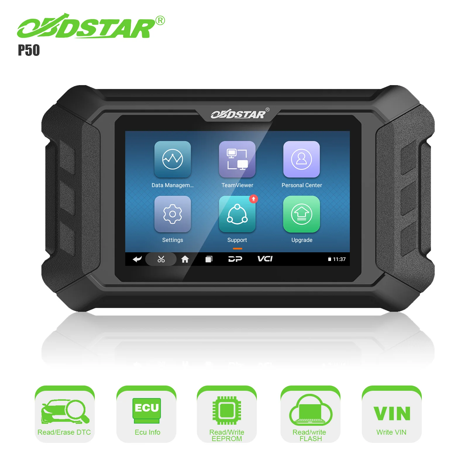 2022 NEW OBDSTAR P50 Airbag Reset + PINCODE Intelligent Airbag Reset Equipment Covers 38 Brands and Over 3000 ECU Part No.
