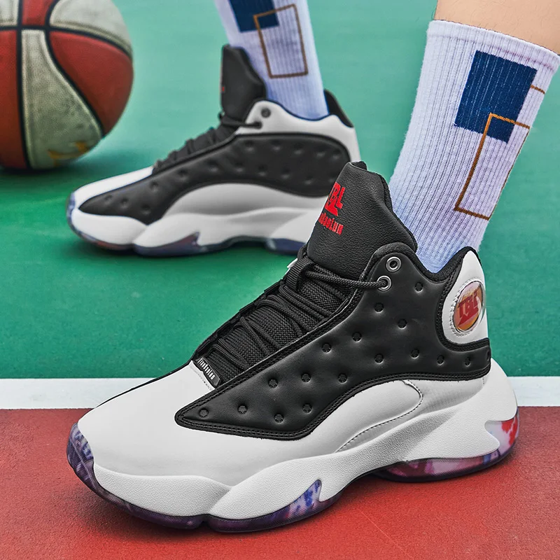 Men's Professional Basketball Training Shoes Outdoor Sports Shoes Youth Fashion Fitness Basketball Boots Men's Sports Shoes