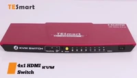 hot sale 4 ports hdmi kvm switch 4k 60hz 4x1 switcher hdmi with ir