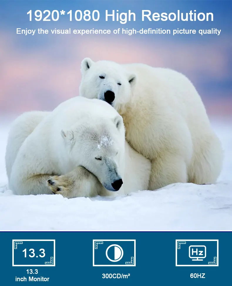 10 1/13 3/15 6 дюймовый белый ЖК-монитор безопасности HDMI VGA BNC компьютер pos промышленный