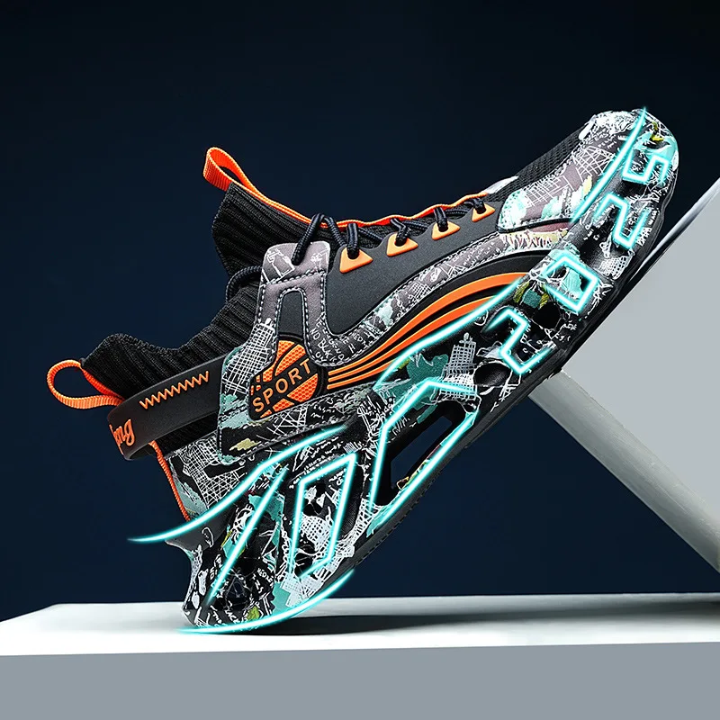 

Мужская обувь, сетчатые дышащие кроссовки, мужские летние технические Нескользящие кроссовки, эластичная амортизирующая обувь для тенниса, мужская обувь