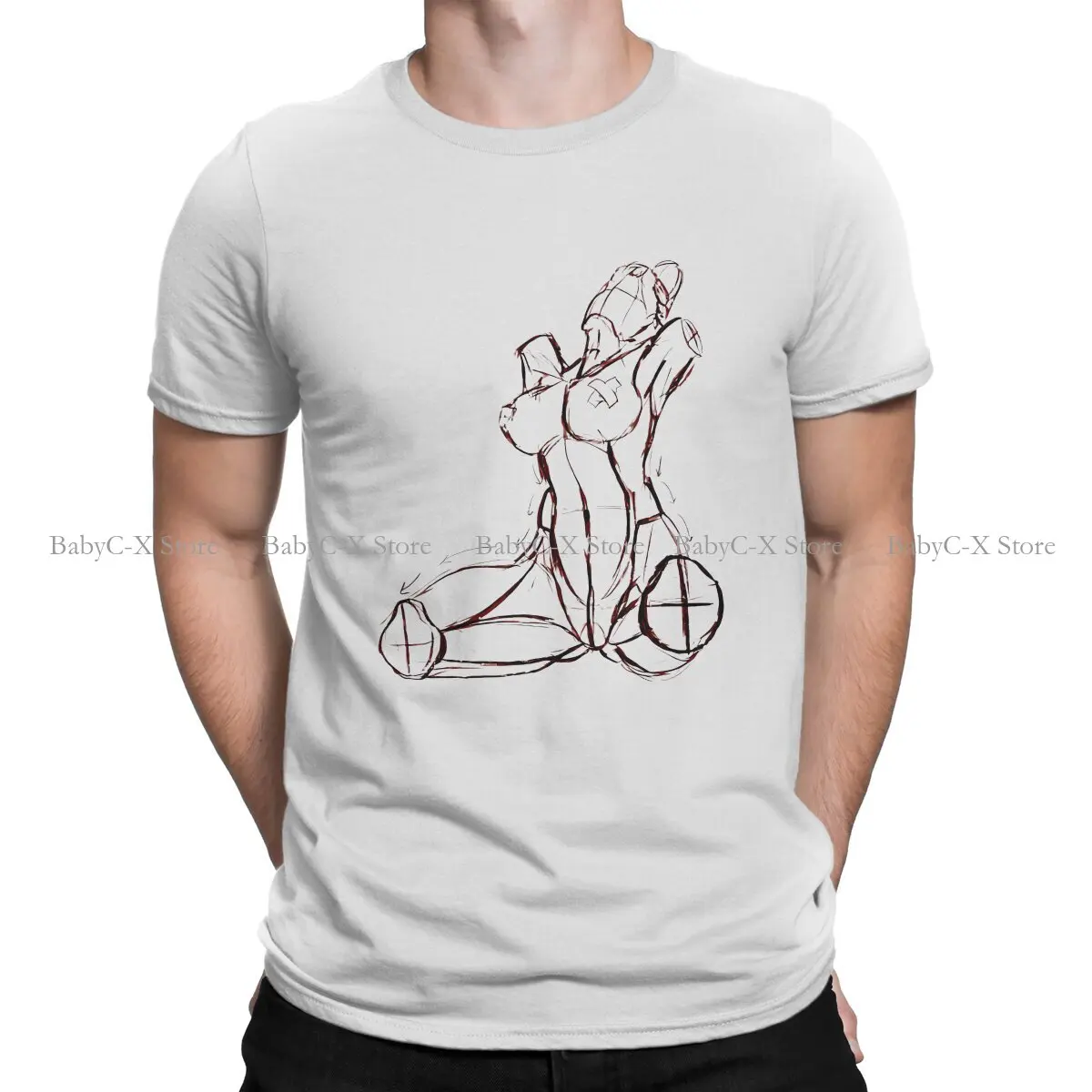 

Model Hipster Polyester TShirts Atomic Heart Robot Twins USSR Russia Russian FPS Game Men Graphic Tops T Shirt O Neck