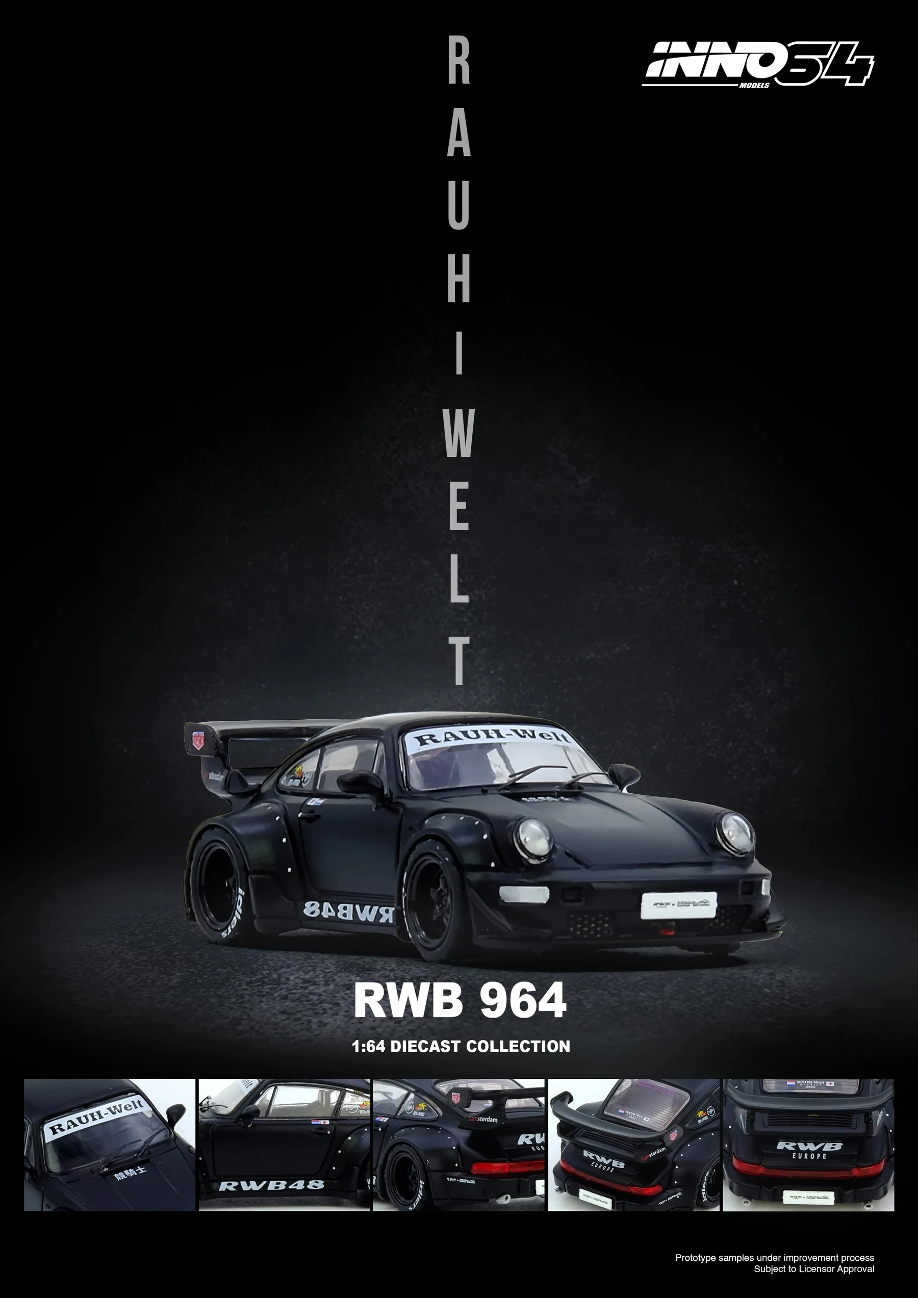 Фото INNO64 1:64 Porsche 911 RWB 964 