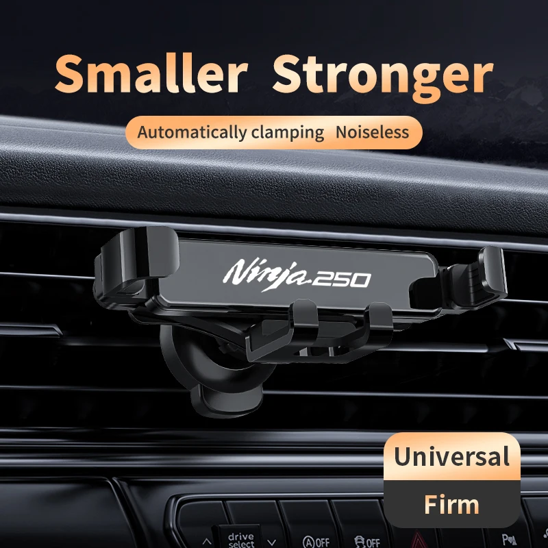 

For Ninja 250 300 400 650 1000 1000SX H2 Car Phone Holder Surrounded Elastic Clamp Arm Smaller Stronger Interior Car Accessories