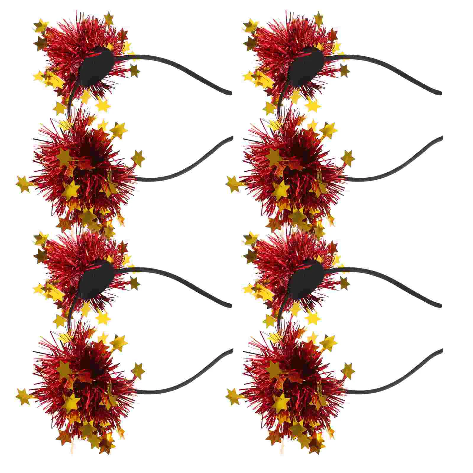 

4 pcs Star Headband Glitter Headband Tinsel Headband Decorative Headband Party Headbands