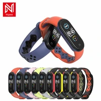 soft silicone strap for xiaomi mi band 7 6 5 smart watch replacement band accessories mi band 4 3 bracelet loop hot