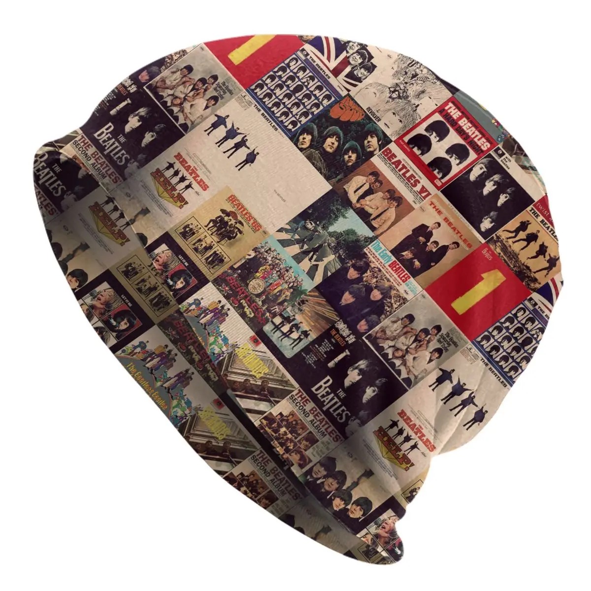 Harajuku The Beatle Memebers Art теплая вязаная шапка в стиле хип-хоп осенне-зимняя уличная