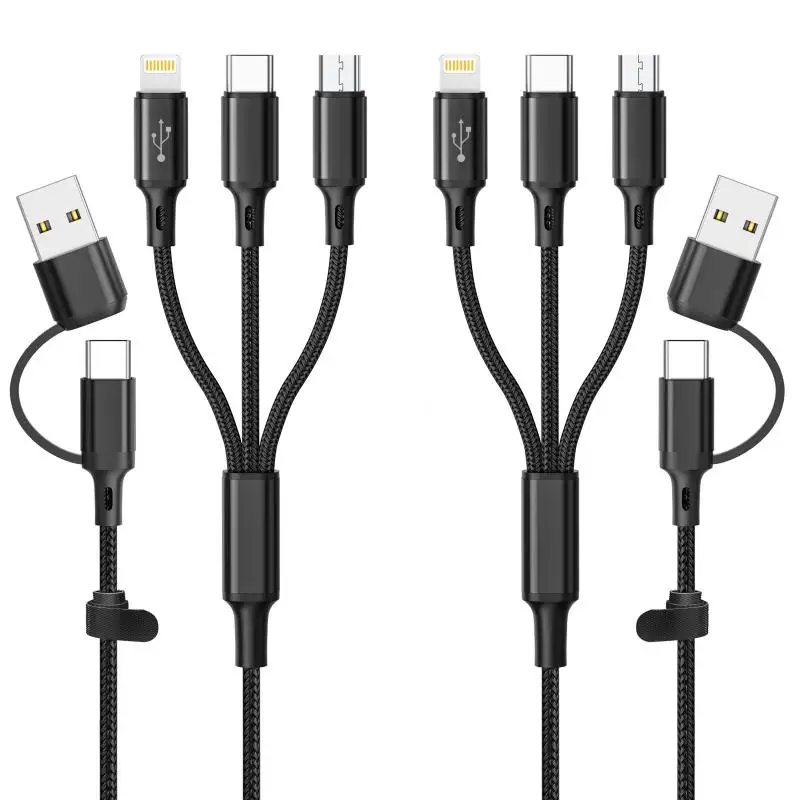 

3 In 1 USB Cable Fast Charging Lightning Cable For iPhone Type C Mobile Phone Charge Cable For Xiaomi Samsung USB Micro