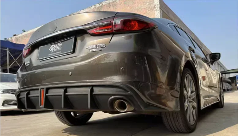 Для Mazda 6 Atenza 2020 2021 2022 2023 Высокое качество ABS яркий черный бампер передняя губа