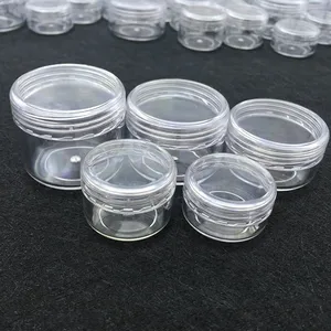 Пустой пластиковый дорожный косметический контейнер для косметики, 100 шт., 10 г15 г20 г, круглые флаконы, дизайн ногтей, горшок для образцов крема для лица, коробка для духов и геля