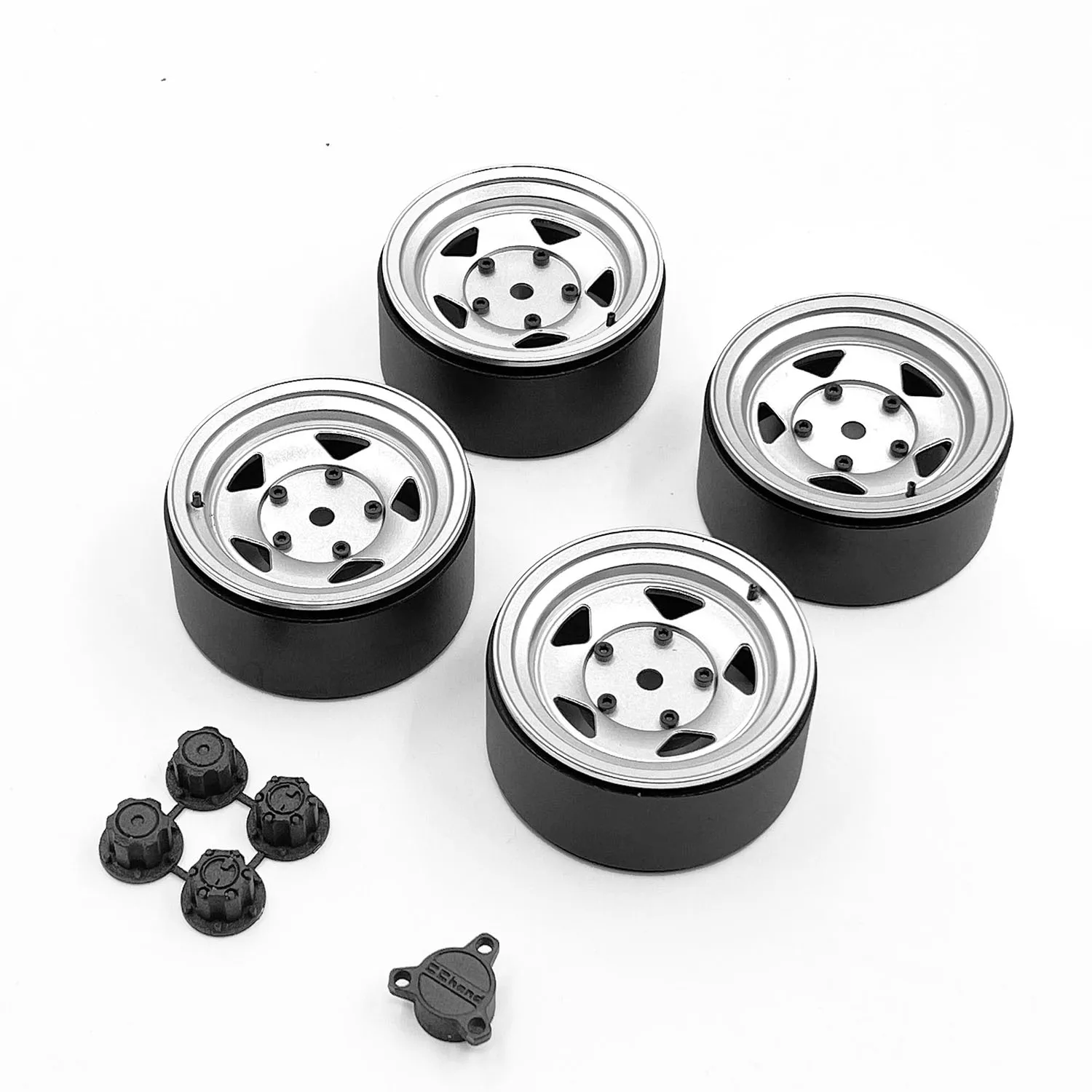 

CChand Metal Wheel Hubs Painted 2.2inches for 1/6 Jimny RC Crawler Off-Road Car Capo Samurai Sixer1 Parts Model TH20906