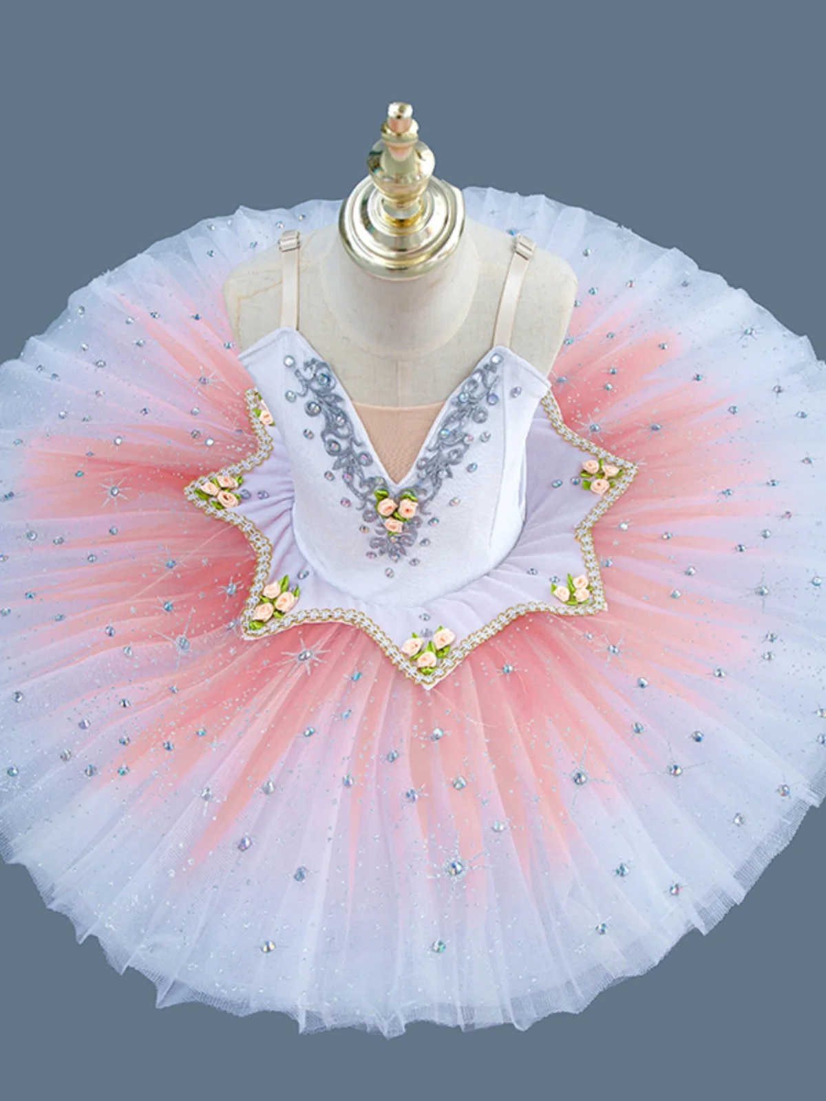 Балетное платье для детей белые профессиональные балетные пачки девочек