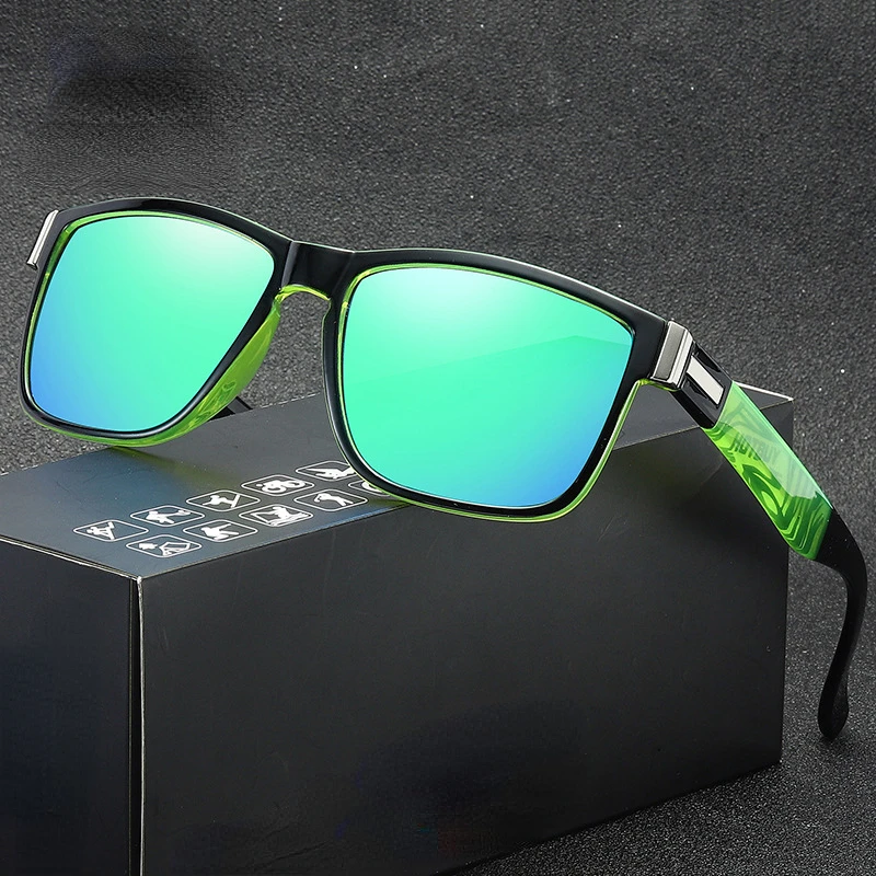 

Очки велосипедные поляризационные для мужчин и женщин, спортивные солнцезащитные аксессуары в квадратной оправе, для бега, велоспорта, рыбалки, вождения