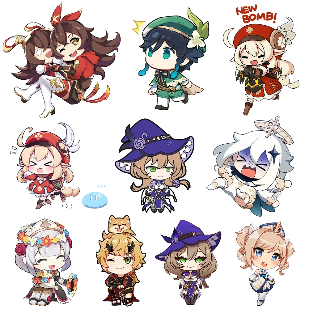 

Аниме патчи Genshin Impact, патчи для одежды, термотрансферные наклейки, термонаклейки, аппликации для одежды, сделай сам