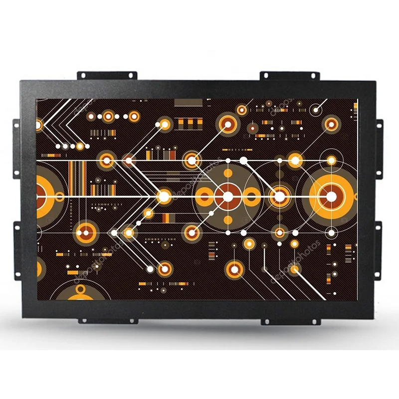 

Wide screen industrial 21.5 inch embedded open frame touch screen monitor