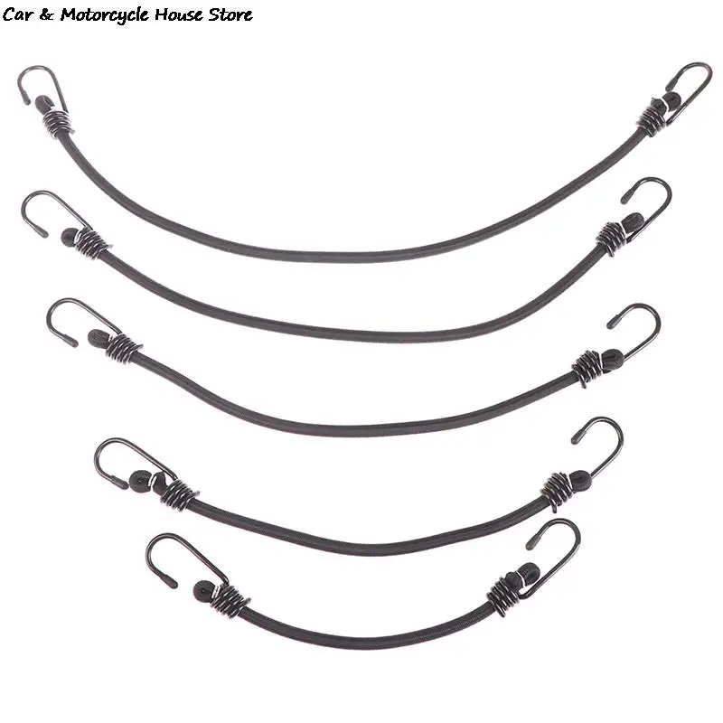 

1m/35cm/48cm/58cm 8mm Heavy Duty Elastic Bungee Shock Cord Strap Stretch Plastic Hook Car Motorcycle Luggage Tent Kayak Boat