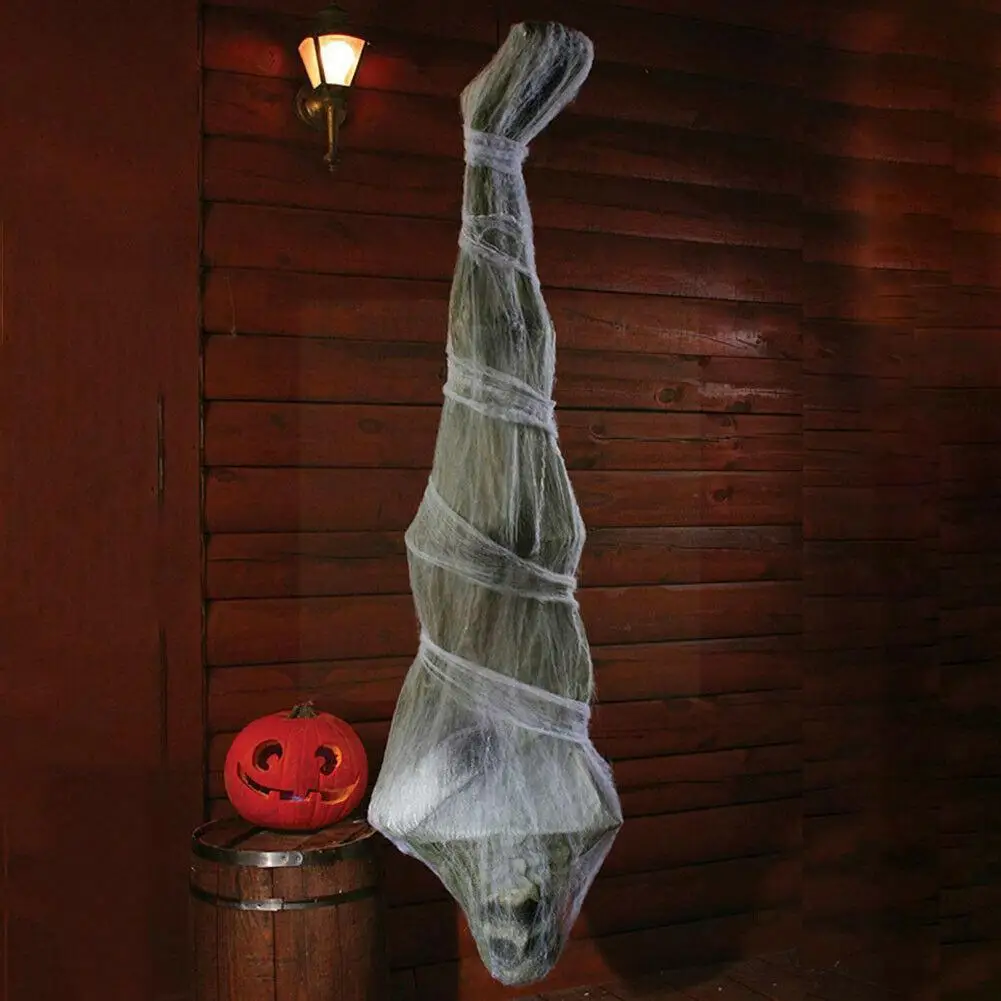 

Mummy Hanging Upside Down Haunted Horror Halloween Decorations Ornaments Outdoor Horror Ghost Props Toy Funny Ghost Horrify P5v4