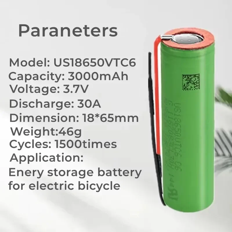 Аккумулятор US18650VTC6 3 7 В 3400 мАч