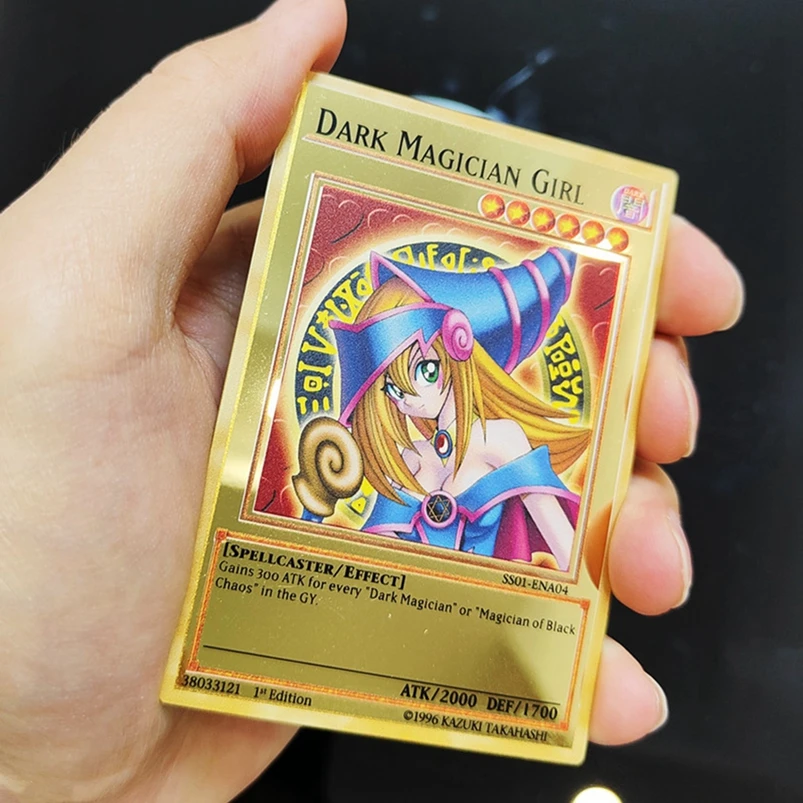 Железная карточка Yugioh с рукавами яркие голубые глаза темные Волшебные обелиски